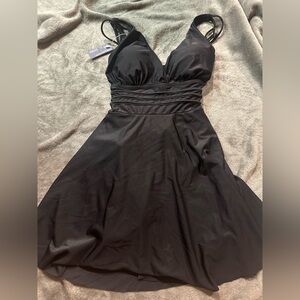 Summermae one piece  black swimsuit sz large nwt